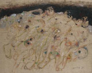 Zoran Music - Nous Ne Sommes Pas Les Dernierssigned And Dated 71; Signed, Titled And Dated 1971 On The Back; Acrylic On Canvas.