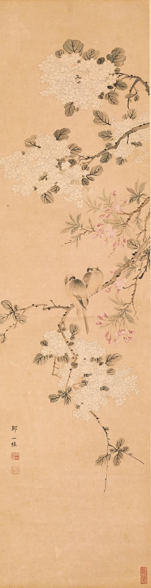 Zou Yigui - Magpies On Branches