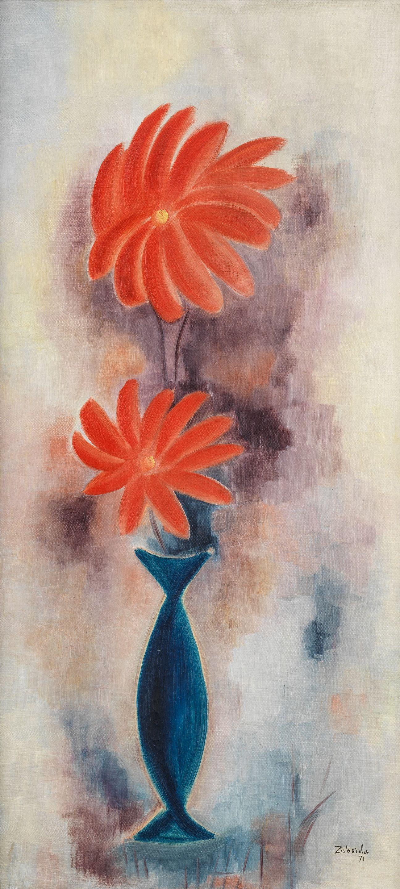 Zubeida Agha - Untitled (Flowers in a Vase)