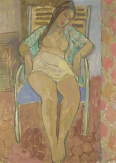 Zygmund Landau - Femme assise dans un fauteuil