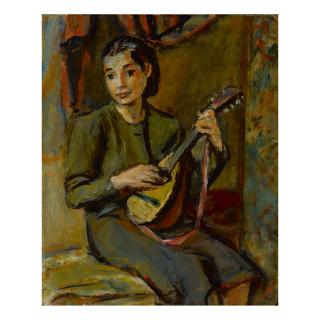 Zygmunt Menkes - Woman With Mandolin